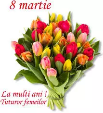 Felicitări cu sărbătoarea de 8 Martie!